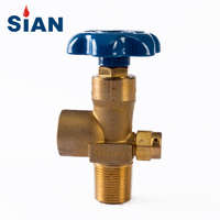 Sian Brass Tipo de diafragma Industrial Argon Gas Cylinder Válvulas de rodas manuais