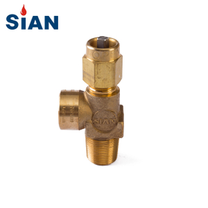 Válvula de cilindro de gás nitrogênio oxigênio tipo agulha