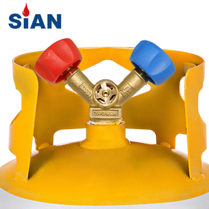 Sian R22 Double Freon Cilindro Válvula de Refrigerante Válvula de Controle de Gás 