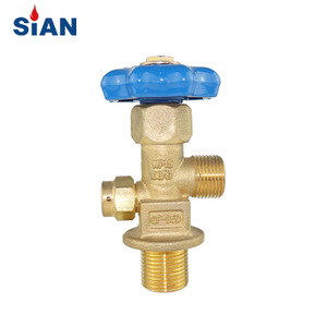 QF35D Melhor Venda China Ningbo Fuhua Fábrica de Válvulas Marca SIAN Gás Industrial O2/Ar/N2 Cilindro de Latão Válvula de Gás Tipo Axial