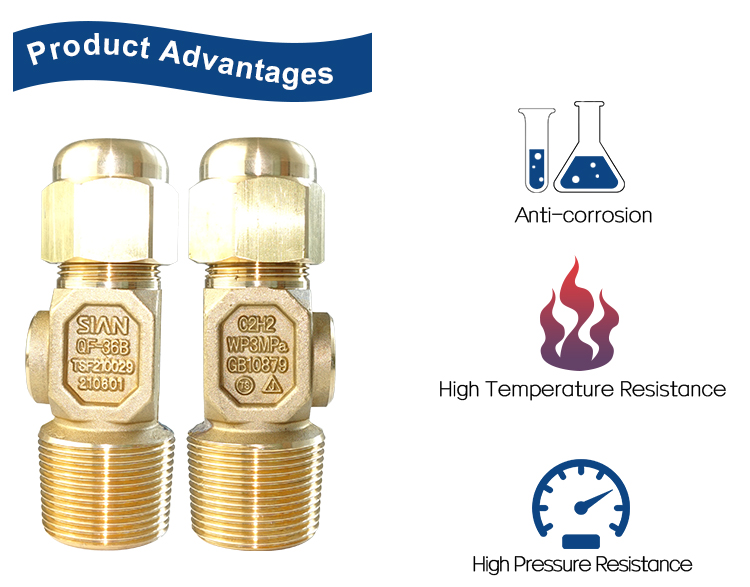 V&aacute;lvula de agulha do cilindro de g&aacute;s C2H2 (4)