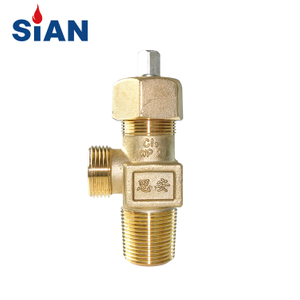 Fabricante de válvula Brass Brass 3/4 polegadas QF-10 Cilindro de controle de gás de cloro