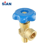 Confiável QF-2G Gama de Gás Industrial O2/Ar/N2 Cilindro Tipo Axial Válvula de Gás de Latão China Fuhua Fábrica SiAN Marca