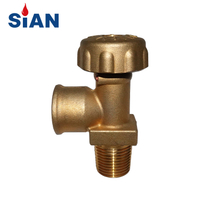 Sian Brass Handwheel 25bar LPG Gas Cylinder Control Pol Válvulas Pol